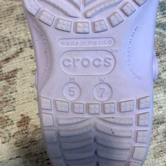 These are lights purple CROCS that are fairly new - Picture 2 of 2